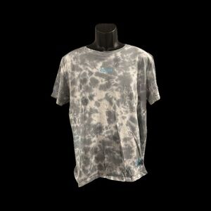 Brooklyn Cloth Hidden Print T-Shirt Short Sleeves Tie Dye Gray Mens Size XL